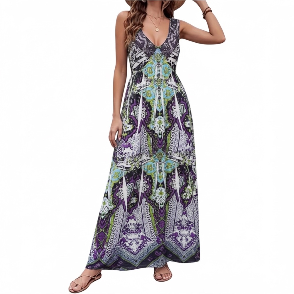 APT. 9 V-Neck Summer Maxi Dress XS
